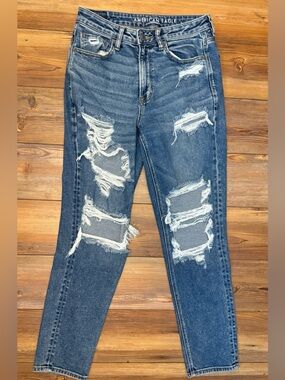 American Eagle High Rise Distressed Jeans Women’s 6L Stretch Denim